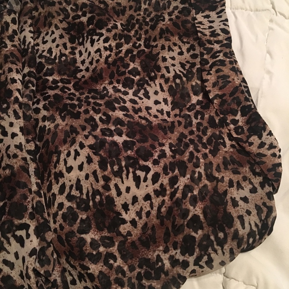 Leopard Sheer Top - Picture 4 of 5